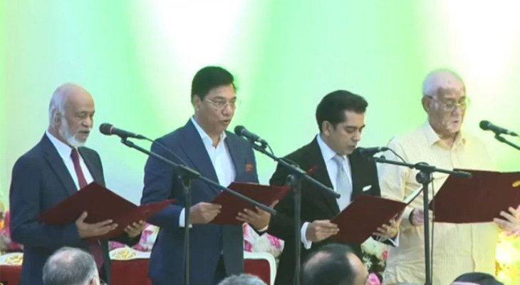 বঙ্গভবনে শপথ নিলেন নতুন চার মন্ত্রী